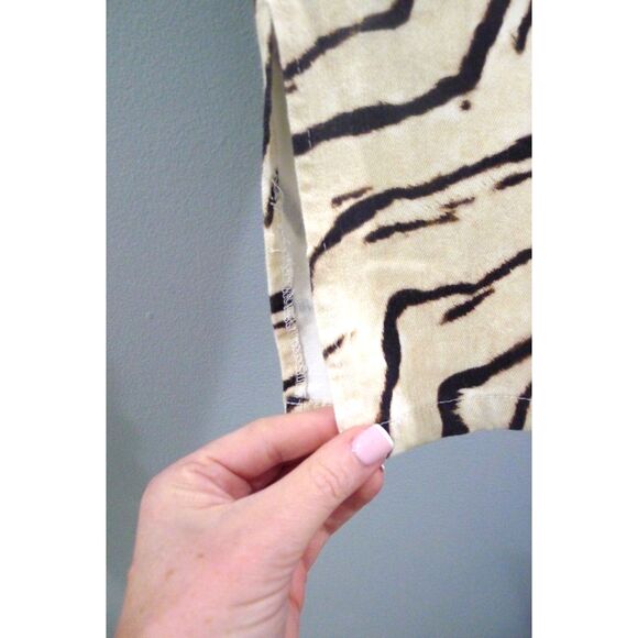 Weworewhat Tiger Piped Stiletto Slit High Rise Stretch Jean 29 - Picture 7 of 11